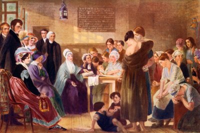 Elizabeth Fry 1780-1845 på besøk i Newgate fengsel, 1926 av Unbekannt