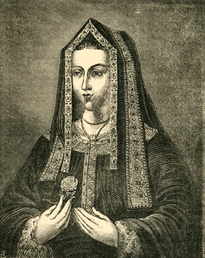 Elizabeth, kone til Henry VII, 1881. av Unbekannt