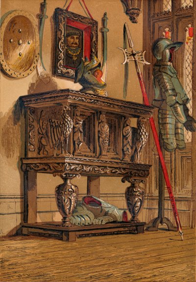 Elizabethansk skjenk eller domstolskap, c1845, 1864 av Unbekannt