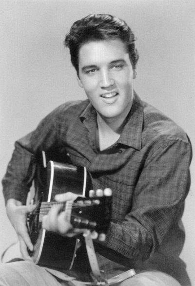 Elvis Presley , amerikansk sanger og skuespiller, 1950-tallet av Unbekannt