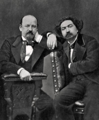 Emile Erckmann og Alexandre Chatrian, franske forfattere, 1887 av Unbekannt