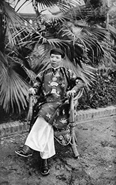 Keiser Khai Dinh 1885-1925, 12. keiser av Nguyen-dynastiet, Annam, Vietnam, 1922 av Unbekannt