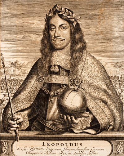 Keiser Leopold I 1640-1705 Fra: Krigsscene, 1675. av Unbekannt