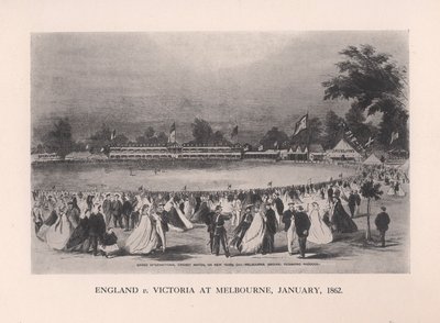 England mot Victoria i Melbourne, Australia, januar 1862 1912 av Unbekannt