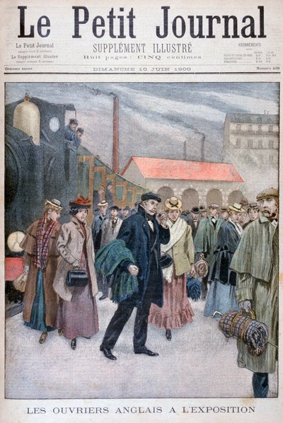 Engelske mennesker besøker verdensutstillingen i 1900, Paris, 1900 av Unbekannt