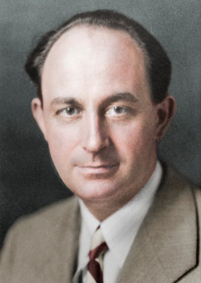 Enrico Fermi , italienskfødt amerikansk kjernefysiker, c1938 av Unbekannt