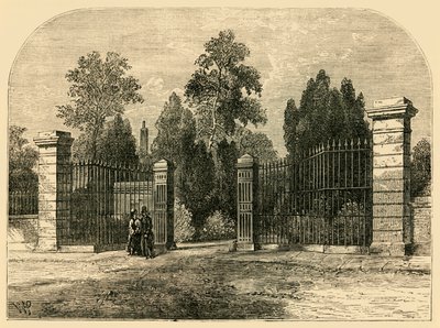 Inngang til Brompton Cemetery, c1876. av Unbekannt