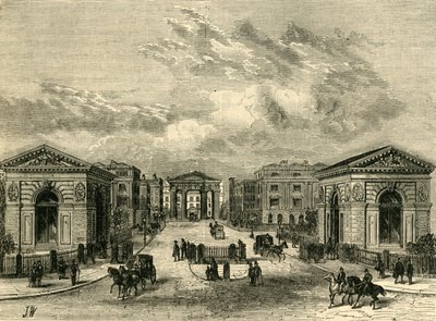 Inngang til Euston Square Station, c1876. av Unbekannt
