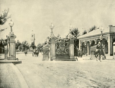Inngang til Government House, Melbourne, 1901. av Unbekannt