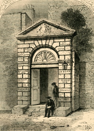 Inngang til Westminster School, 1881. av Unbekannt