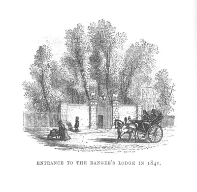 Inngang til Rangers Lodge i 1841, c1870 av Unbekannt