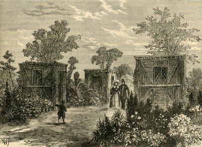 Inngang til Zoological Gardens i 1840, c1876. av Unbekannt