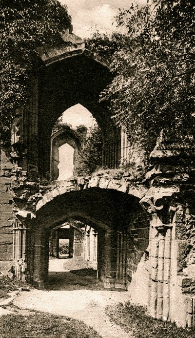 Inngang til bankettsalen, Kenilworth Castle, Warwickshire, tidlig på 1900-tallet av Unbekannt