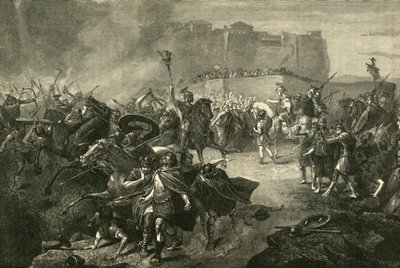 Belisarius inntog i Roma, 536 e.Kr., 1890. av Unbekannt