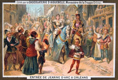 Joan of Arcs inntreden i Orleans, 1429, 1800-tallet av Unbekannt