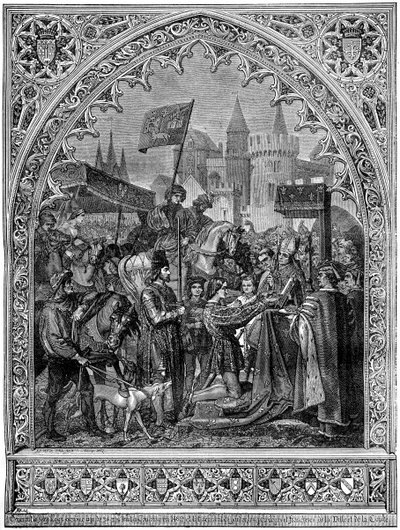Inntreden av Louis XI av Frankrike i Troyes, 1462 1882-1884 av Unbekannt