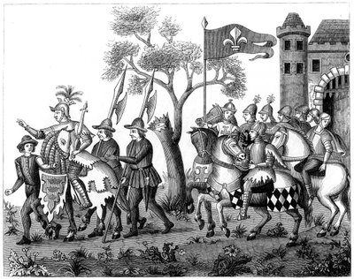 Inntreden av kongen av Epinette, 1500-tallet 1849 av Unbekannt