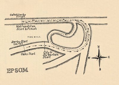 Epsom Race Course, 1940 av Unbekannt