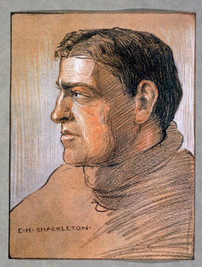 Ernest Shackleton , britisk oppdagelsesreisende, c1909 av Unbekannt