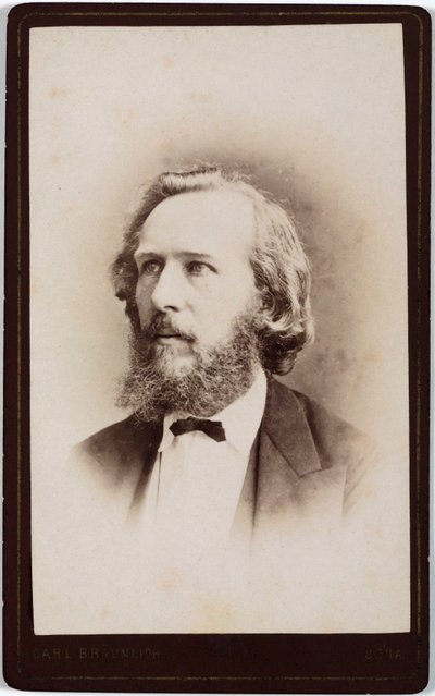 Ernst Haeckel , tysk naturforsker, ca 1860-tallet av Unbekannt