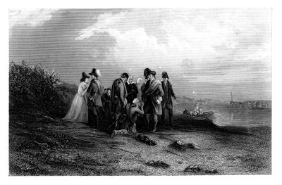 Escape of Prince Charles, 1700-tallet, c1860 av Unbekannt