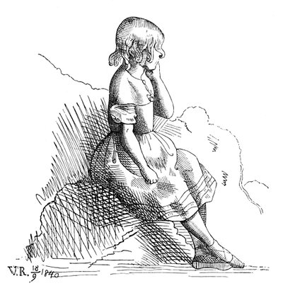 Etsning av dronning Victoria, 1840, 1900 av Unbekannt