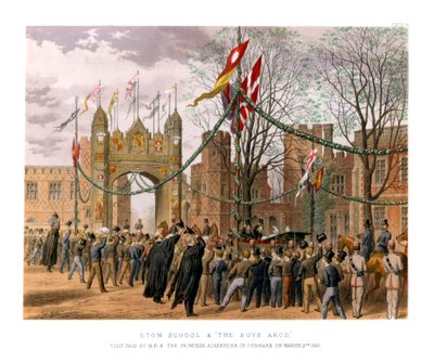 Eton School & The Boys Arch, 1800-tallet av Unbekannt