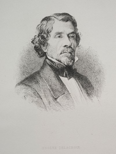 Eugene Delacroix, 1800-tallet. av Unbekannt