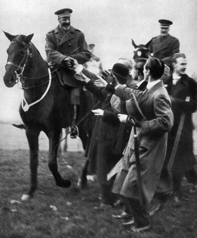 Ex-service men and the King, anmeldelse av 20 000 Silver Badge-menn i Hyde Park, London, 1935 av Unbekannt