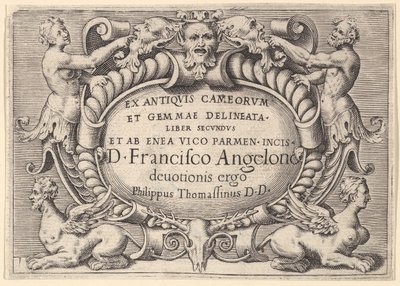 The Book of the Ancients of Cameorum and Gemma Delineated by Enea Vic..., utgitt ca. 1599-1622. av Unbekannt
