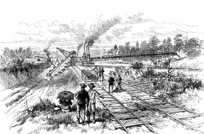 Utgraving av Panamakanalen, 1888 av Unbekannt