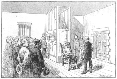 Henrettelse av Kemmler, den første mannen som døde i den elektriske stolen, USA, 6. august 1890 av Unbekannt