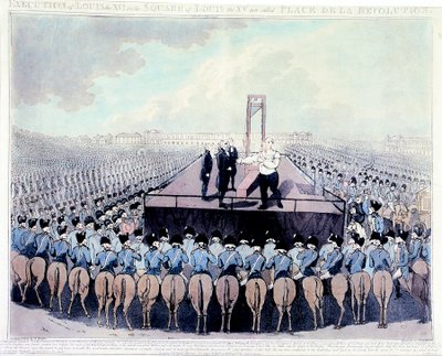 Henrettelse av Louis XVI, 1793 av Unbekannt