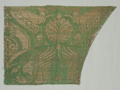 Eksotisk gullmønstret silke, 1360-1400. av Unbekannt