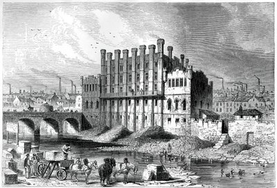 Utvendig utsikt over Castle-kvernen i Sheffield, 1886 av Unbekannt