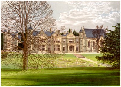 Exton House, Rutland, hjemmet til jarlen av Gainsborough, c1880 av Unbekannt