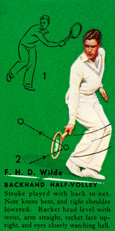 F. H. D. Wilde - Backhand Half-Volley, c1935. av Unbekannt
