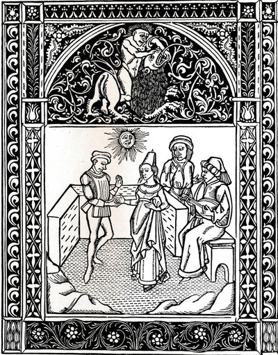 Fabel VIII: Kvinnen gift med en røver. Aesops Fables, 1485, 1917 av Unbekannt