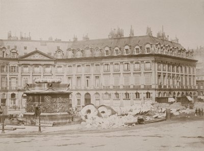 Fallen kolonne, Place Vendome, Paris, 1871 av Unbekannt