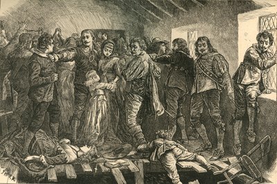 Faller inn av kapellet i Blackfriars, 1623, 1897. av Unbekannt