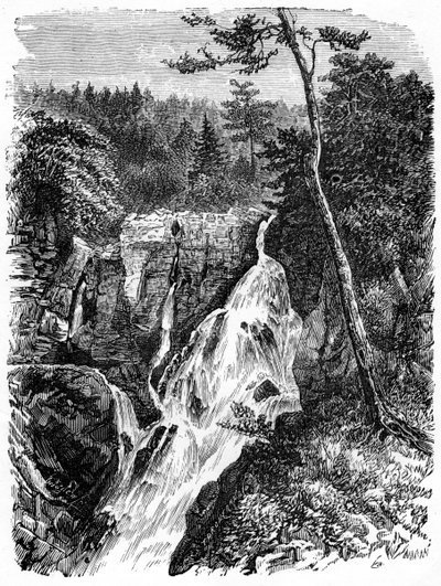 Falls of Sainte Anne, nedenfor Quebec, 1800-tallet av Unbekannt