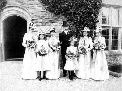Familiefoto, c1882 av Unbekannt