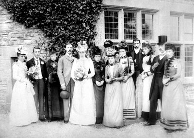 Familiefoto, c1882 av Unbekannt