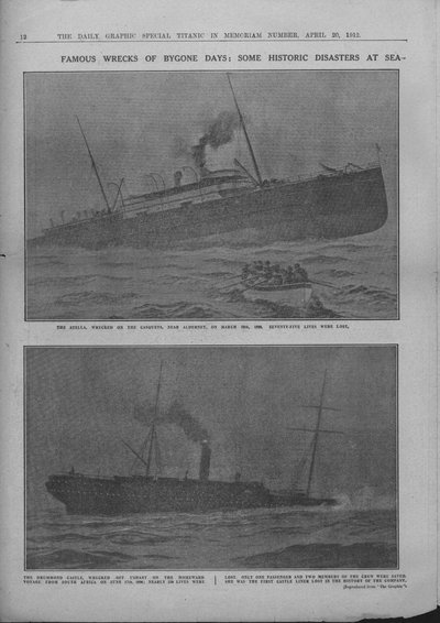 Famous Wrecks of Bygone Days: Some Historic Disasters at Sea, 20. april 1912. av Unbekannt