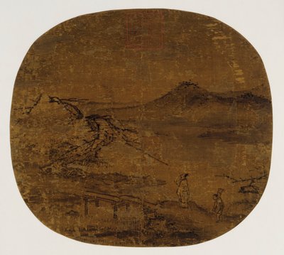 Vifte montert som et albumblad, Ming-dynastiet, 1368-1644. av Unbekannt