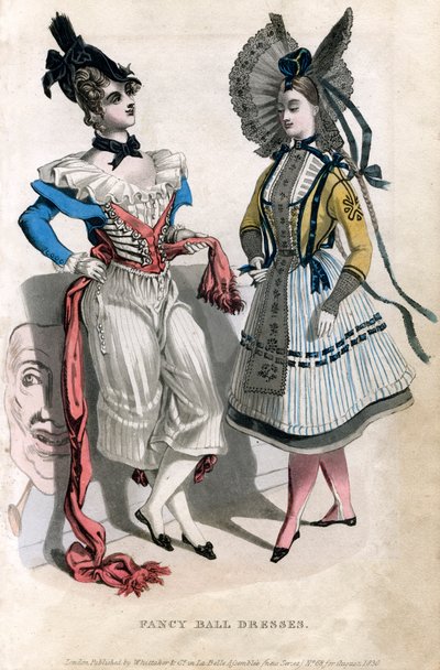Flotte ballkjoler, 1830 av Unbekannt