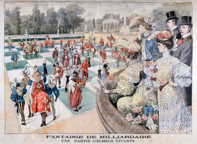 Fantasy of a milliardær: et menneskelig sjakkspill, 1904 av Unbekannt