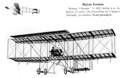 Farman biplan, 1900-tallet av Unbekannt