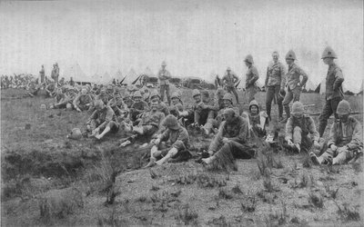 Fotinspeksjon ved Estcourt, 1902 av Unbekannt