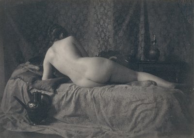 [Kvinnelig naken fra baksiden], 1870-tallet. av Unbekannt
